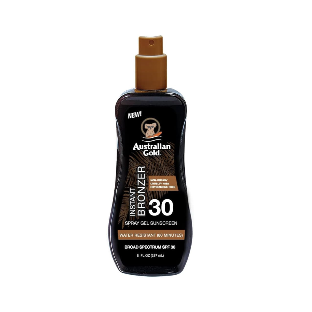 Australian Gold SPF 30 Spray Gel with Bronzer